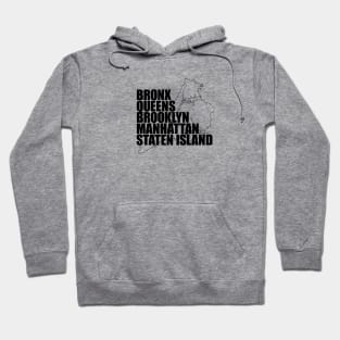 NYC Boroughs Hoodie